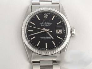 Thumbnail von Rolex Datejust 36mm 1603 Edelstahl Automatik Herren Damen Stahl Stainless Steel Oyster-band Chronometer Black Dial