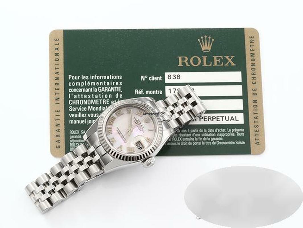 Thumbnail von Rolex Lady-Datejust Stahl Weissgold 750 179174 Perlmutt Automatik Stainless Steel 18kt White Gold Jubilé-band Chronometer Oyster