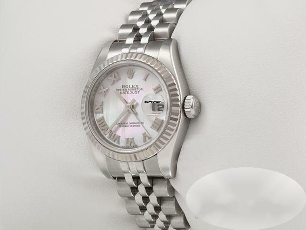 Thumbnail von Rolex Lady-Datejust Stahl Weissgold 750 179174 Perlmutt Automatik Stainless Steel 18kt White Gold Jubilé-band Chronometer Oyster
