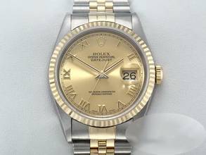 Thumbnail von Rolex Datejust 36 36mm 16233 1999 Lc100 Stahl Gelbgold 750 Automatik Stainless Steel 18kt Yellow Gold Jubilé-band Chronometer Oyster White Dial