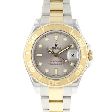 Rolex Yacht-Master 35 Midsize Steel Gold Silver Dial 