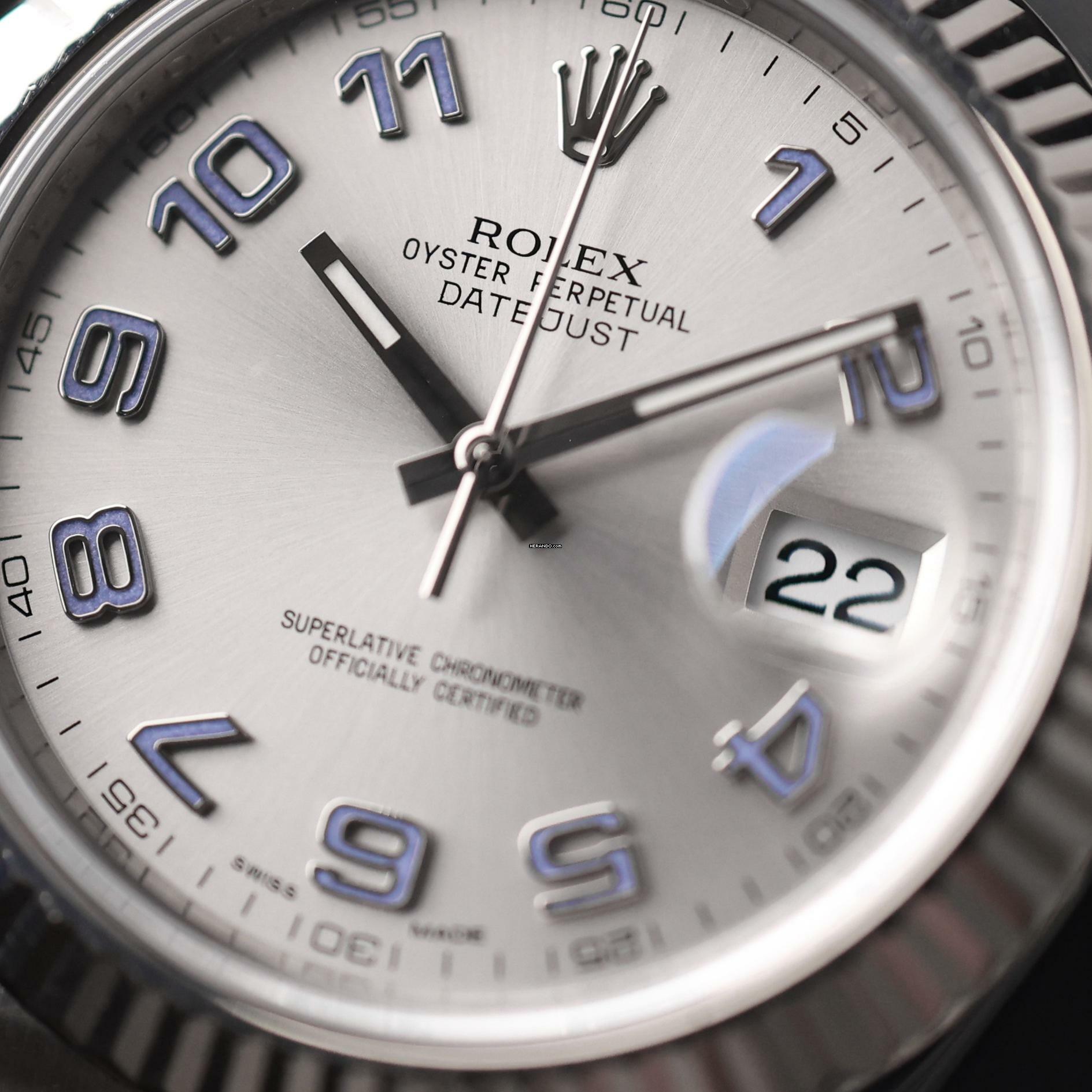 Thumbnail von Rolex Datejust II Fluted Rhodium Arabic Dial