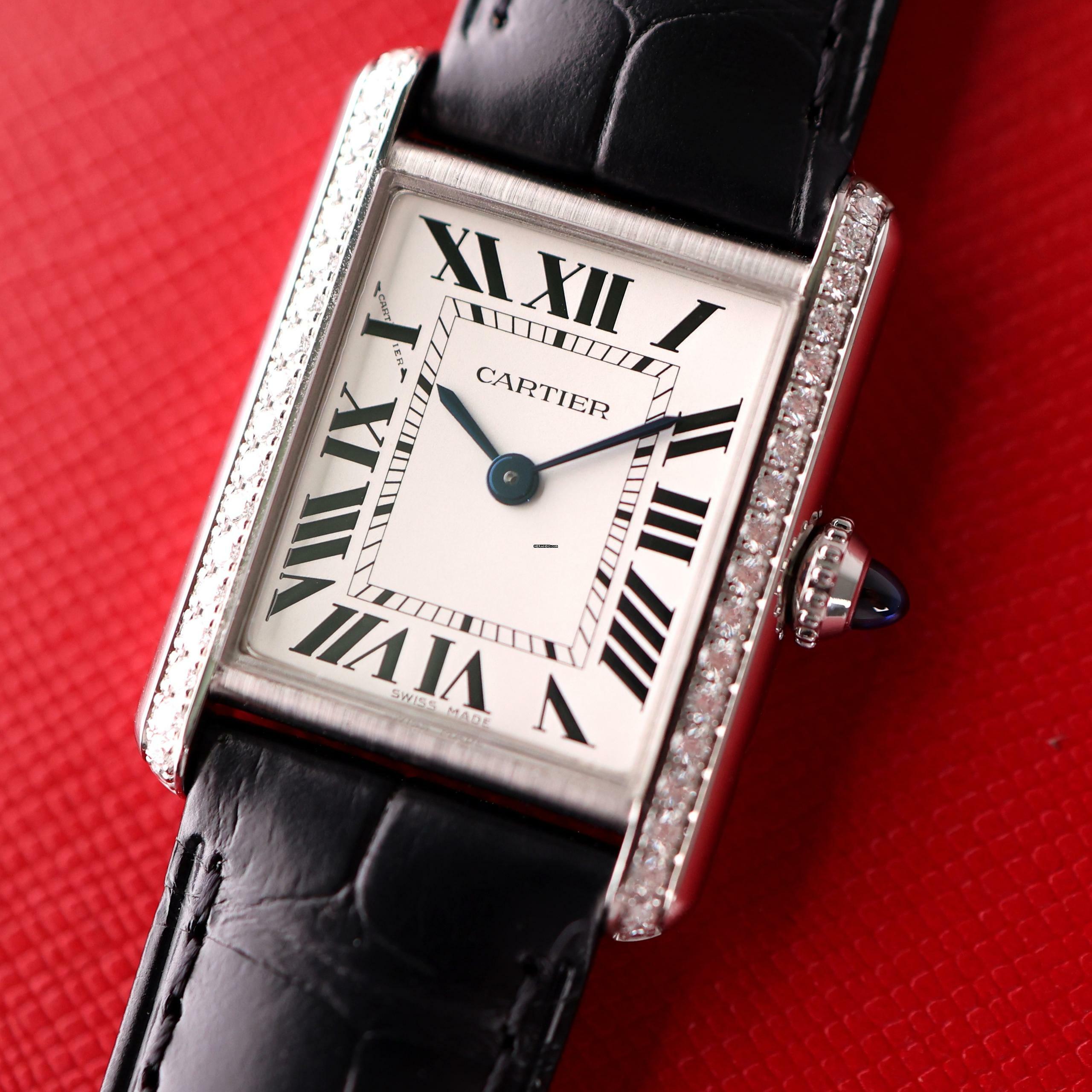 Thumbnail von Cartier Tank Must Small Factory Set Diamond