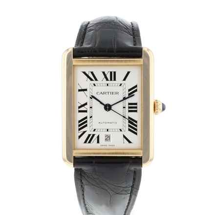  Cartier Tank Solo XL Rose Gold Silver Dial 