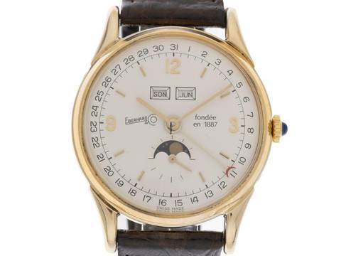  Eberhard & Co. Calendrier Ref.36016 1987 original Box sehr gut Vintage  