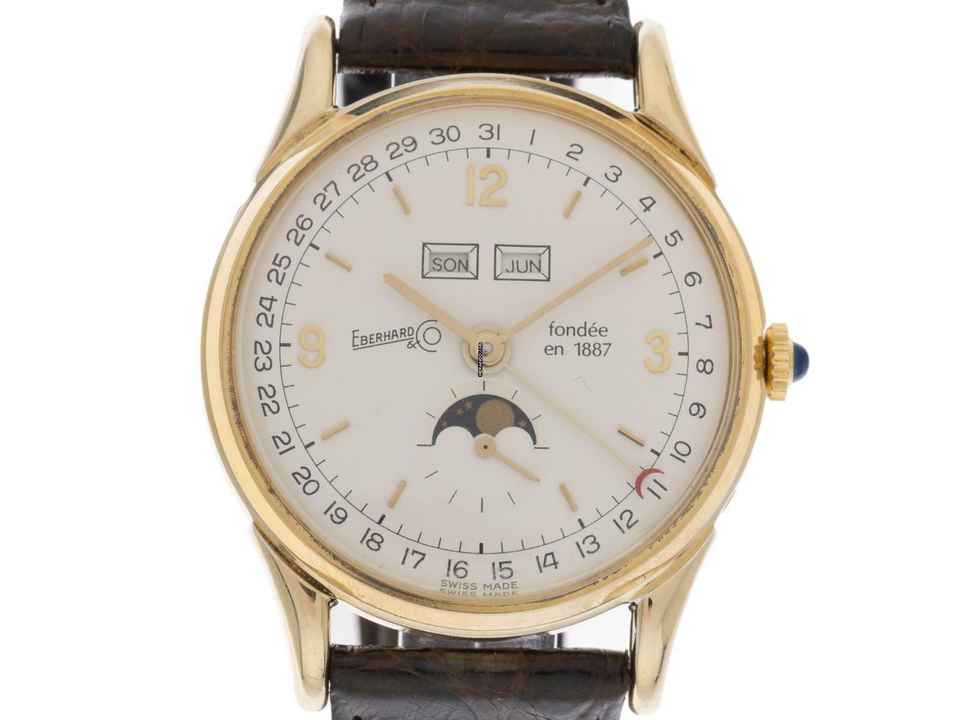  Eberhard & Co. Calendrier Ref.36016 1987 original Box sehr gut Vintage  