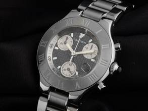Thumbnail von Cartier 21 Chronoscaph Quarz Chronograph Ref.W10172T2 2006 Full Set sehr gut Vintage