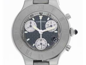 Thumbnail von Cartier 21 Chronoscaph Quarz Chronograph Ref.W10172T2 2006 Full Set sehr gut Vintage