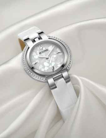  Bulova Diamond 96R254 Damenuhr Rubaiyat Diamond Winter 0,25ct 30,5mm 3ATM 