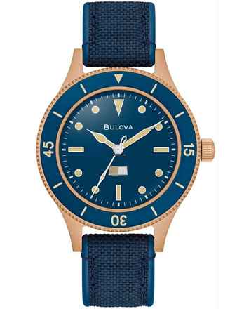  Bulova 98A325 Herrenuhr MIL-SHIPS Bronze 150th Anniversary 41mm 20ATM  