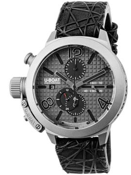  U-Boat Classico 3002 Herrenuhr Classico Titanium Grey Automatik Chronograph 45mm 10ATM 