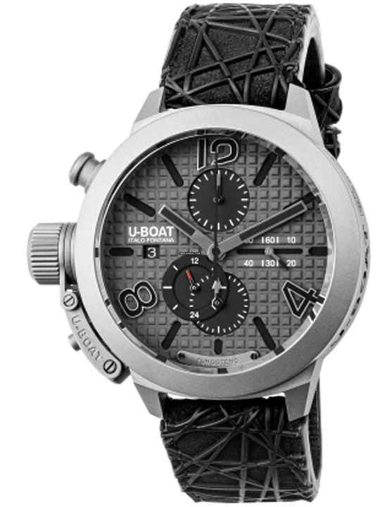  U-Boat Classico 3002 Herrenuhr Classico Titanium Grey Automatik Chronograph 45mm 10ATM 