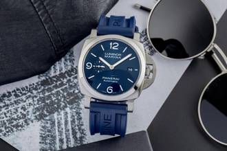 Thumbnail von Panerai Luminor Marina Automatic Stahl Automatik Herrenuhr Ref. PAM01313 B&P 2022