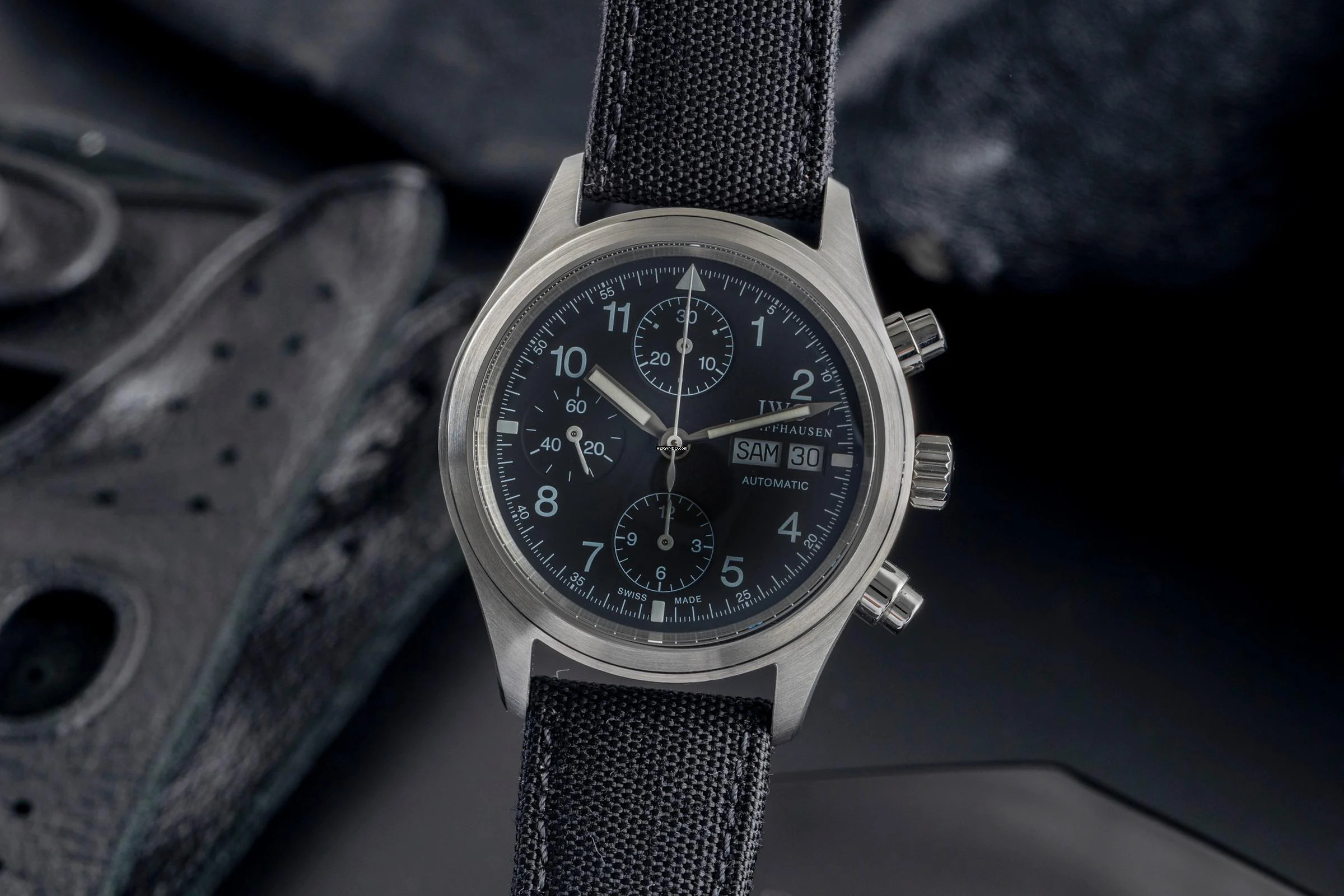  IWC Fliegeruhr Chronograph Fliegerchronograph Chronograph Stahl Automatik Herrenuhr Ref. IW370601  