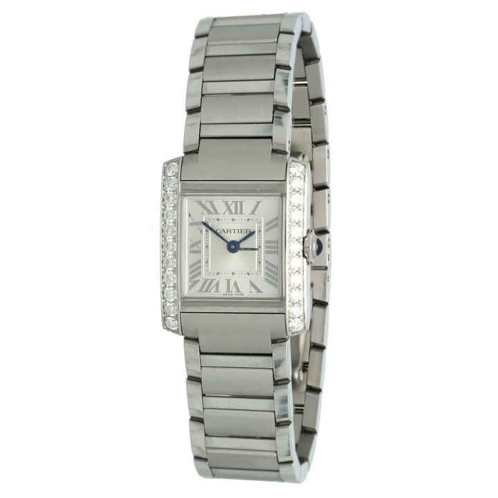  Cartier Tank Française NEW W4TA0020 Factory set Diamonds 