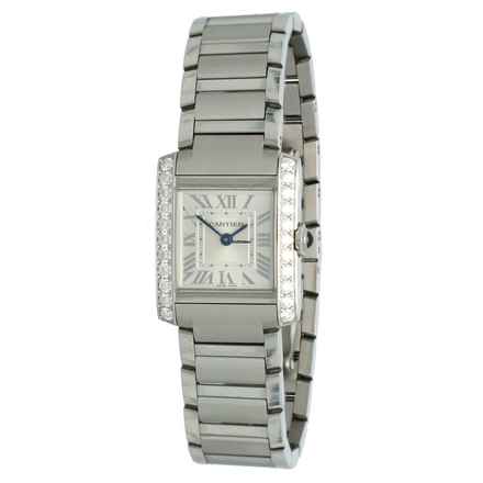  Cartier Tank Française NEW W4TA0020 Factory set Diamonds 