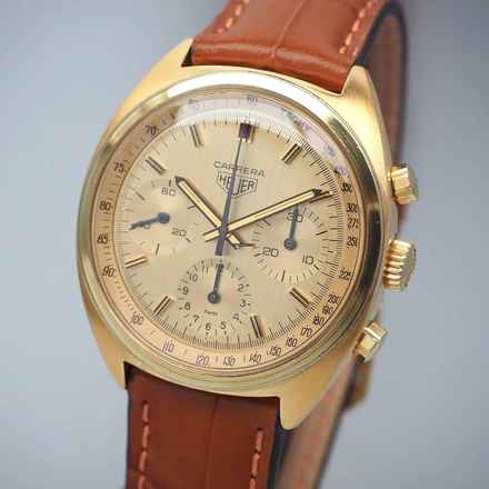  Heuer Carrera Chronograph Goldplated 73655 Fresh serviced 21.11.2025 