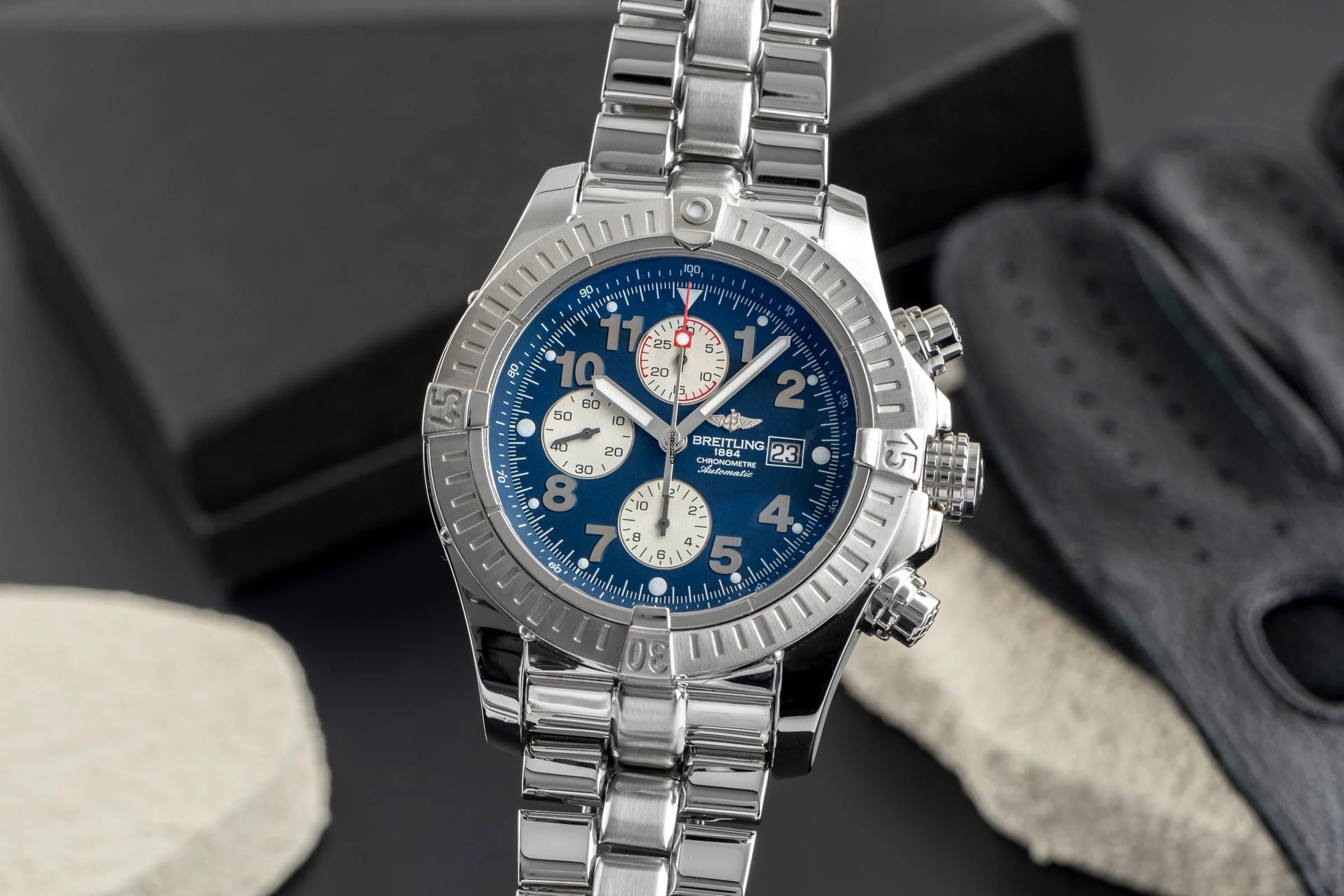 Breitling Super Avenger Chronograph Edelstahl Automatik Ref. A13370
