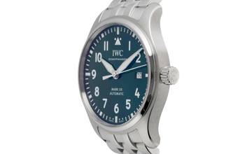 Thumbnail von IWC Fliegeruhr Mark Pilot Mark XX Edelstahl Automatik Green Dial Herrenuhr Ref IW328206 B&P 2024