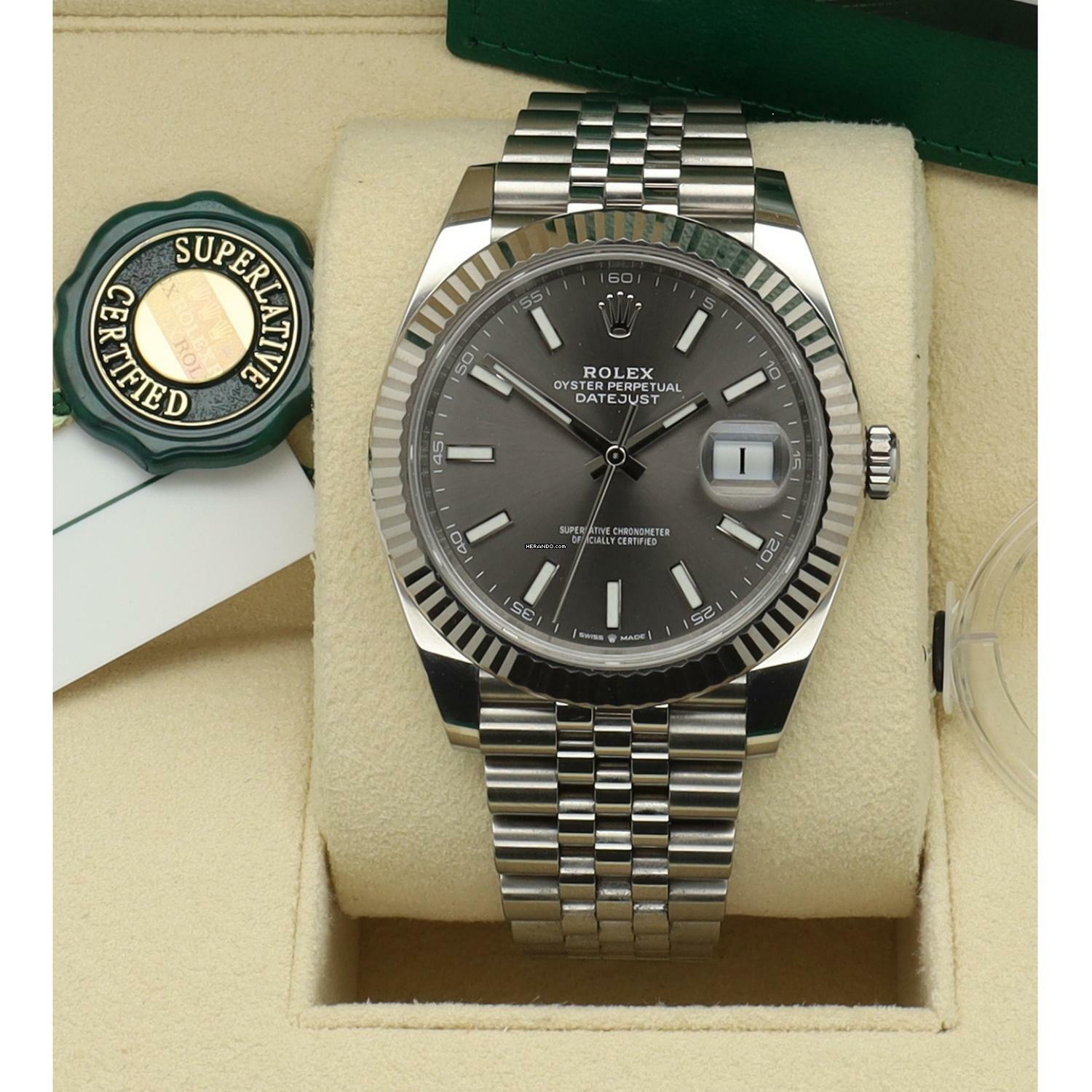 Thumbnail von Rolex Datejust 41 126334 - Jubilee Full Set Rhodium Dial