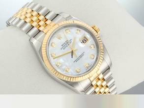 Thumbnail von Rolex Datejust 36 36mm 116233 2017 Perlmutt Diamanten Stahl Gelbgold 750 Automatik Stainless Steel 18kt Yellow Gold Jubilé-band Chronometer Oyster