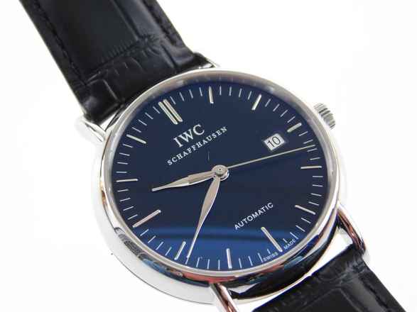  IWC Portofino Automatic Herrenuhr 39mm mit Krokoband und Faltschließe Alle Papiere wie Neu aus 2010  