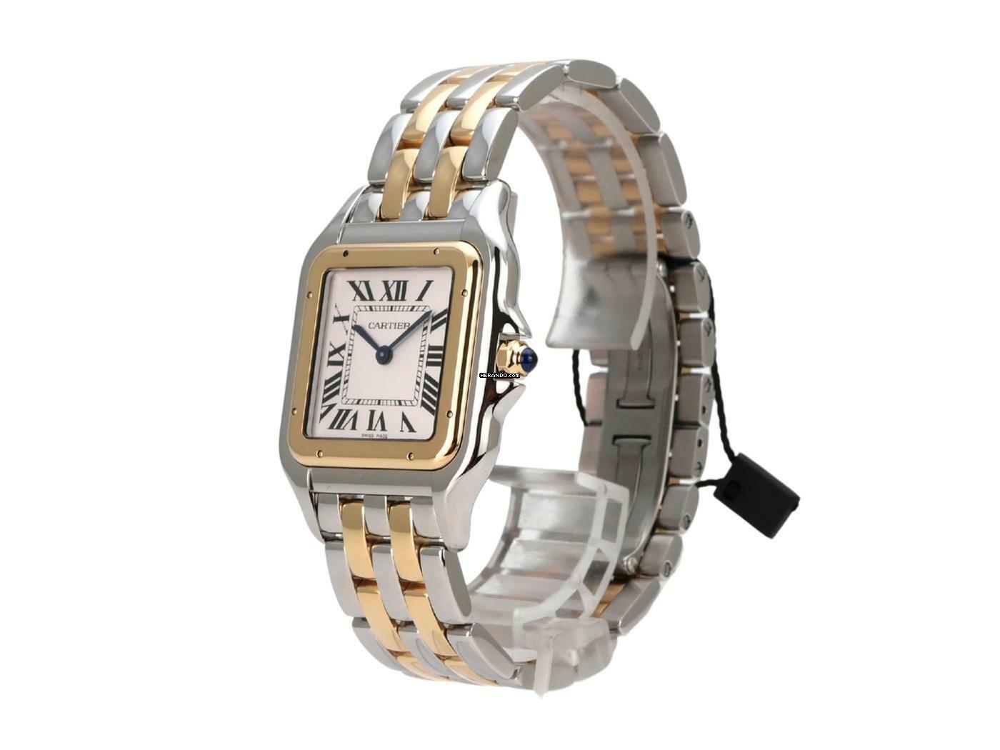 Cartier Panthère de Cartier großes Modell Edelstahl / Gelbgold Ref. W2PN0016