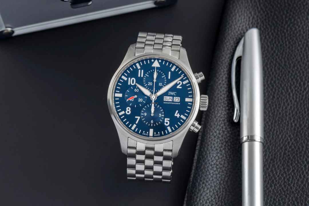  IWC Fliegeruhr Chronograph Pilot Chronograph Le Petit Prince Automatik Stahl Ref. IW377717 Papiere 2017  