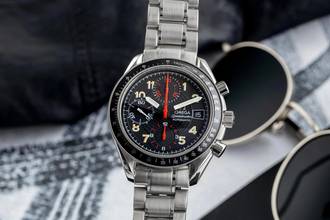 Thumbnail von Omega Speedmaster Racing Red Hands Stahl Automatik Herrenuhr Ref. 3813.53.00