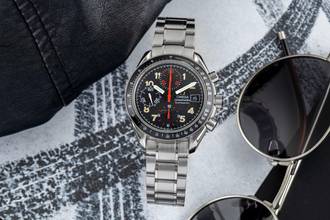 Thumbnail von Omega Speedmaster Racing Red Hands Stahl Automatik Herrenuhr Ref. 3813.53.00