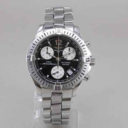  Breitling Colt Quartz Chrono Ocean Quarz Ø 38 mm Edelstahl Full Set Top Zustand  