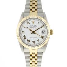 Thumbnail von Rolex Datejust 31 31MM Steel Gold Jubilee Fluted White Roman Dial