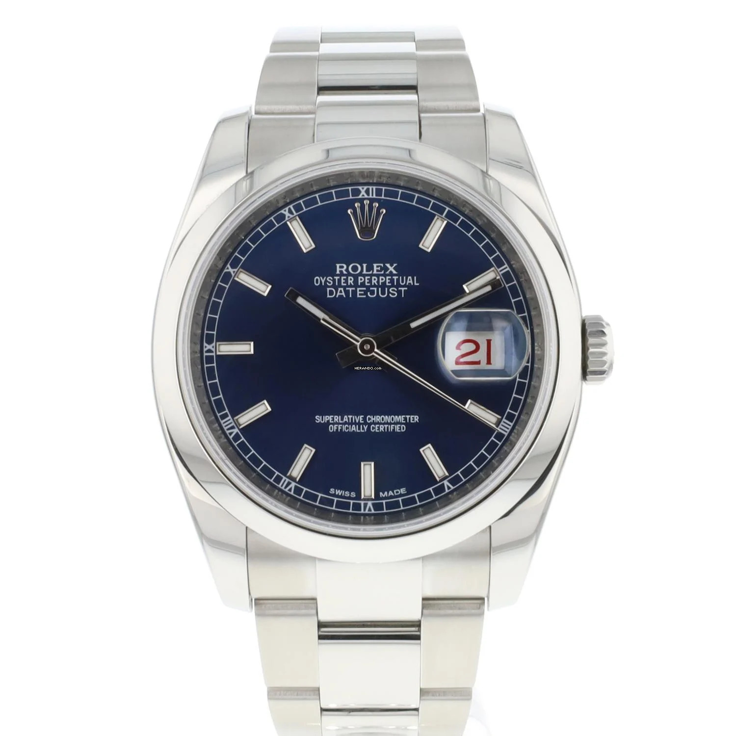 Rolex Datejust 36 Oyster Blue Roulette Dial