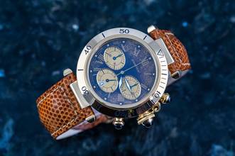 Thumbnail von Cartier Pasha Chronograph | 30009 | German Full Set 1993 | yellow gold