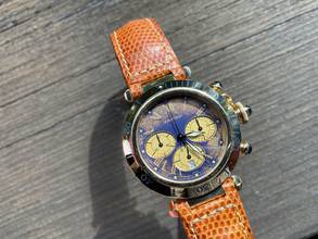 Thumbnail von Cartier Pasha Chronograph | 30009 | German Full Set 1993 | yellow gold