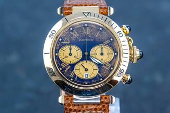 Thumbnail von Cartier Pasha Chronograph | 30009 | German Full Set 1993 | yellow gold