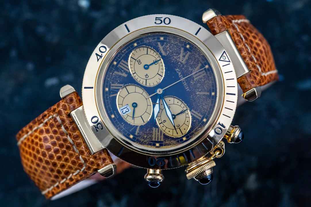  Cartier Pasha Chronograph | 30009 | German Full Set 1993 | yellow gold 