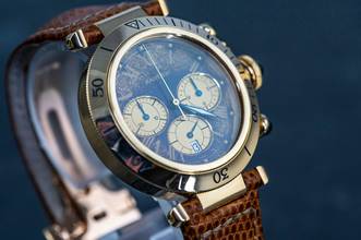 Thumbnail von Cartier Pasha Chronograph | 30009 | German Full Set 1993 | yellow gold