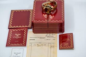 Thumbnail von Cartier Pasha Chronograph | 30009 | German Full Set 1993 | yellow gold