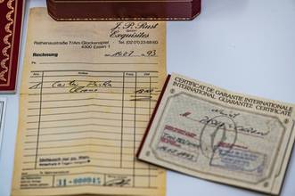 Thumbnail von Cartier Pasha Chronograph | 30009 | German Full Set 1993 | yellow gold