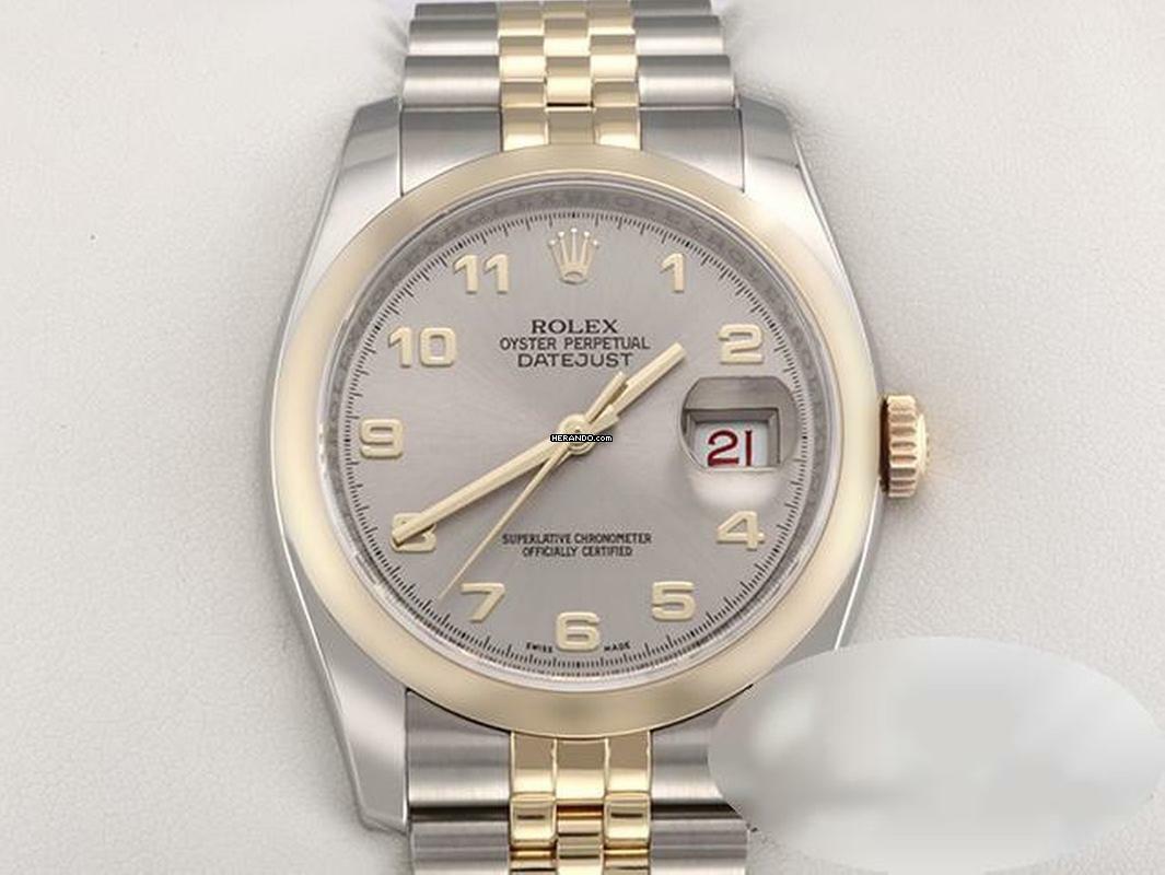  Rolex Datejust 36 36mm 116203 2016 Edelstahl Gelbgold 750 Automatik Stahl Stainless Steel 18kt Yellow Gold Jubilé-band Chronometer Oyster 