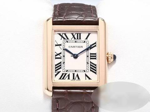  Cartier Tank Solo Edelstahl Rosegold 750 2017 W5200024 Stahl Steel 18kt Rose Gold Damen 