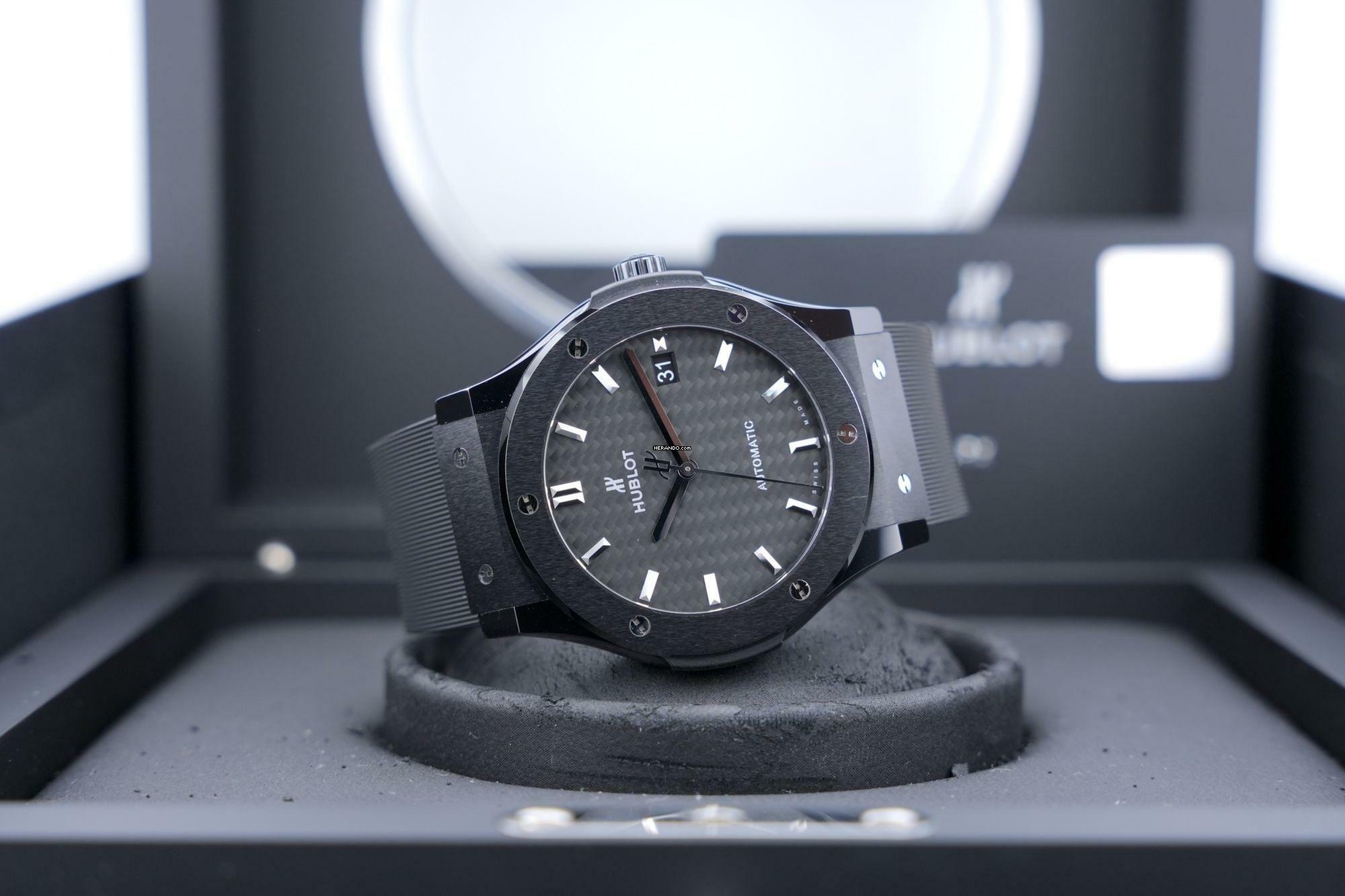 Thumbnail von Hublot Classic Fusion Black Magic 45mm - Carbon Dial - Box+Papers - 24 Months Warranty 511.CM.1771.RX 2019