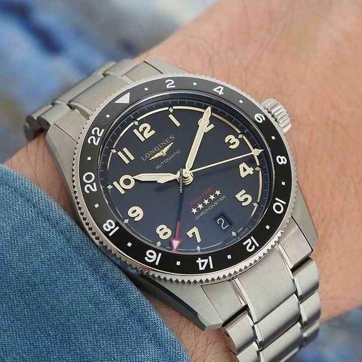  Longines Spirit ZULU TIME TITANIUM NEW FULL SET 