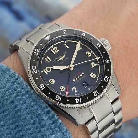  Longines Spirit ZULU TIME TITANIUM NEW FULL SET 