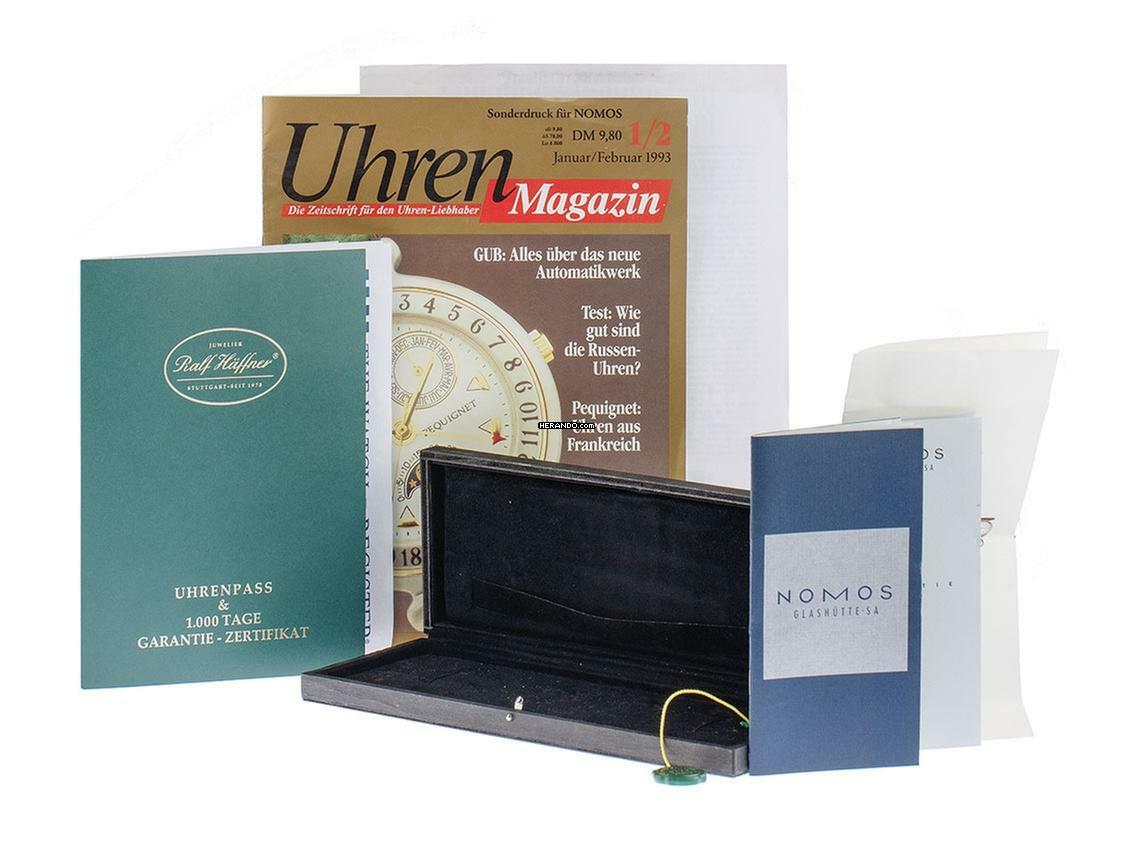  NOMOS Orion Glashütte Orion Ref.301 1990 Full Set sehr gut Vintage  
