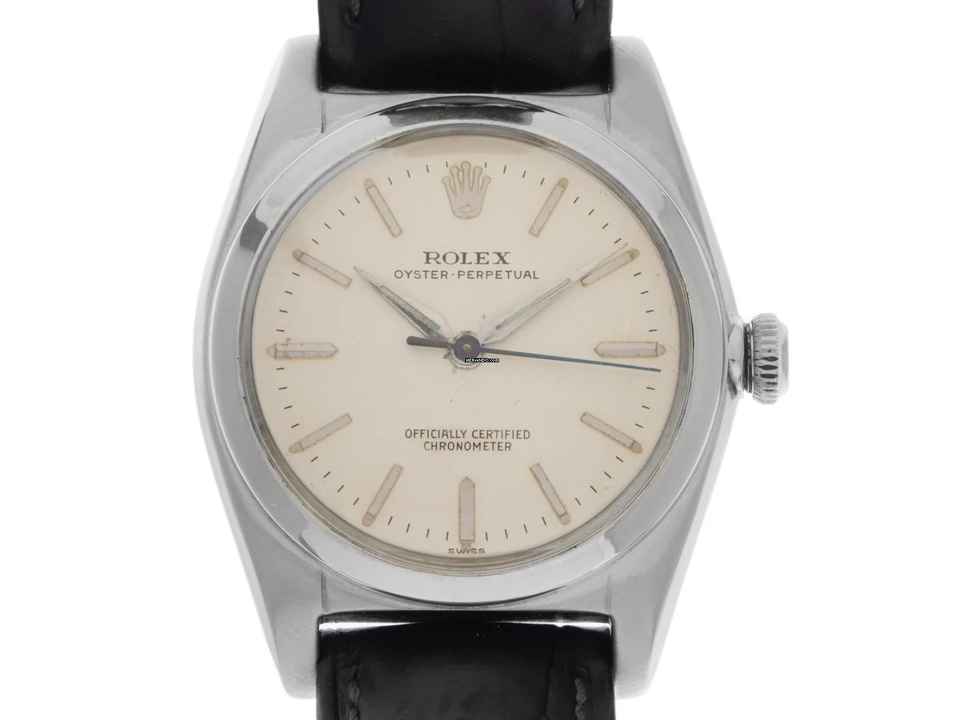  Rolex Oyster Perpetual Bubble Back Ref.6050 1962 original Box sehr gut Vintage  