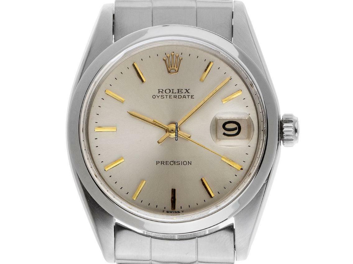  Rolex Oysterdate Precision Ref.6694 1965 Box&Beschreibung sehr gut Vintage  