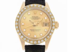 Thumbnail von Rolex Lady-Datejust Diamanten open 6/9 Ref.69178 1991 Box&Beschreibung sehr gut Vintage