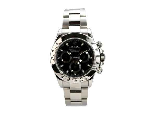  Rolex Daytona Edelstahl 116520 Schwarz  